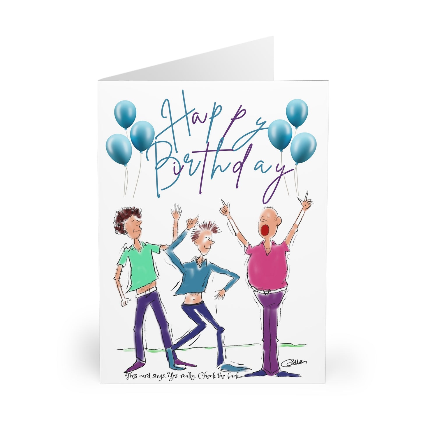 Funny Singing Happy Birthday Cards β Augmented Reality Animation β Pack of 5 for Best Friend, Mate Lad Booze up Beer- Greeting Cards (5 Pack)