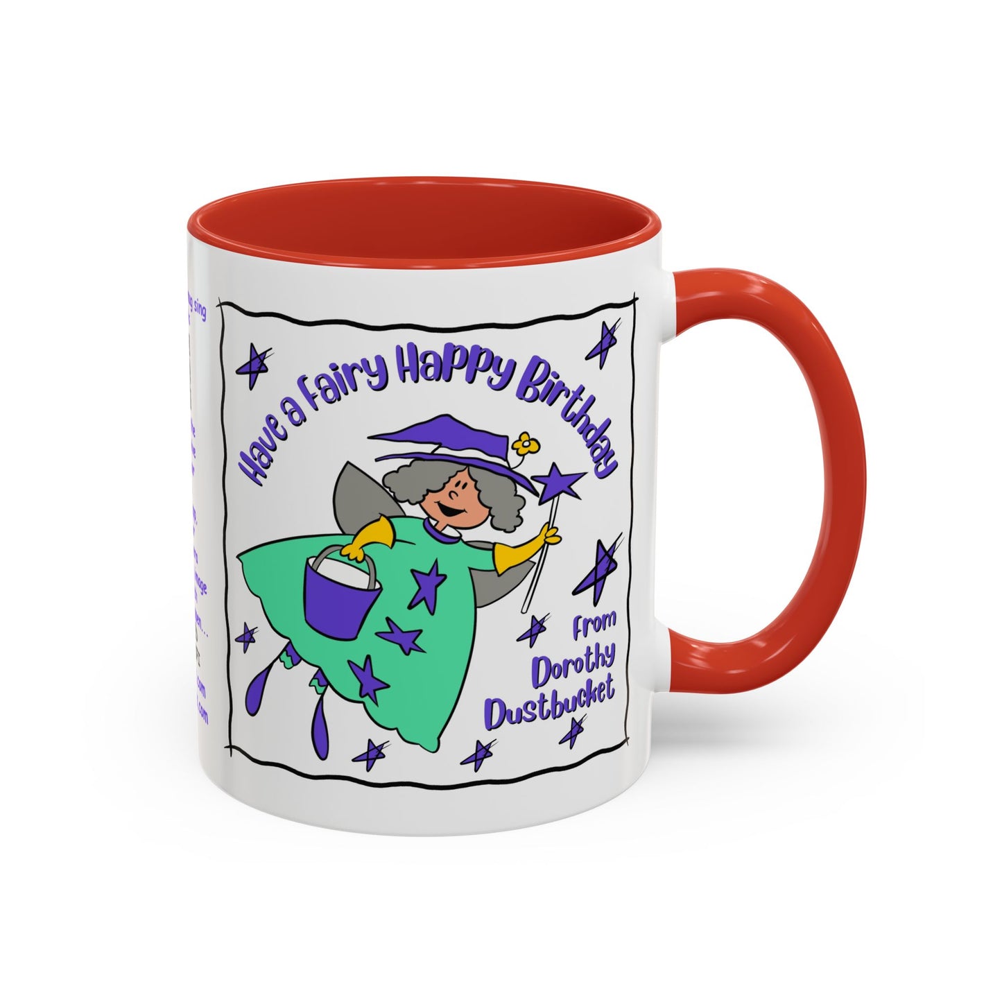 Singing Kids Birthday Mug with Augmented Reality β Dorothy DustBucket Birthday Fairy Mug Aesthetic White Mug Lover Kids Gift accent Coffee Mug (11, 15oz)