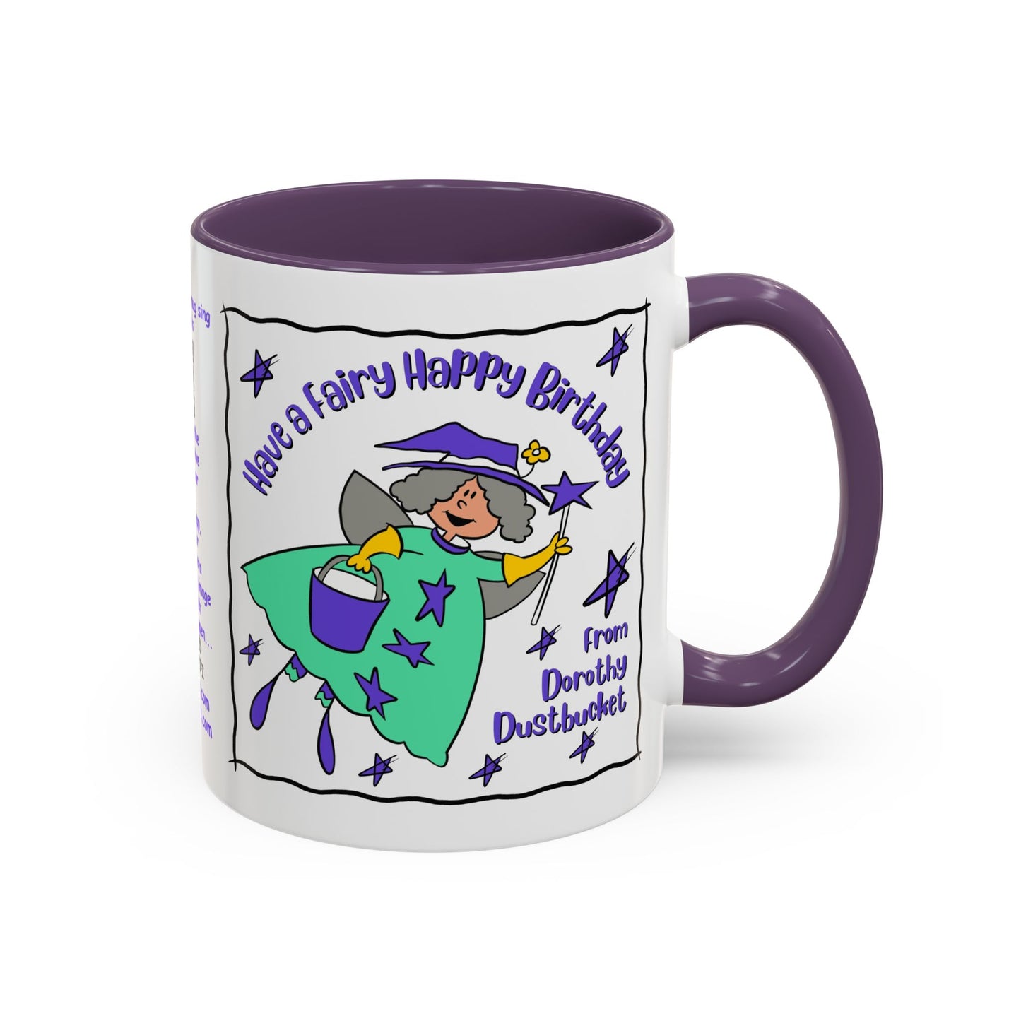 Singing Kids Birthday Mug with Augmented Reality β Dorothy DustBucket Birthday Fairy Mug Aesthetic White Mug Lover Kids Gift accent Coffee Mug (11, 15oz)