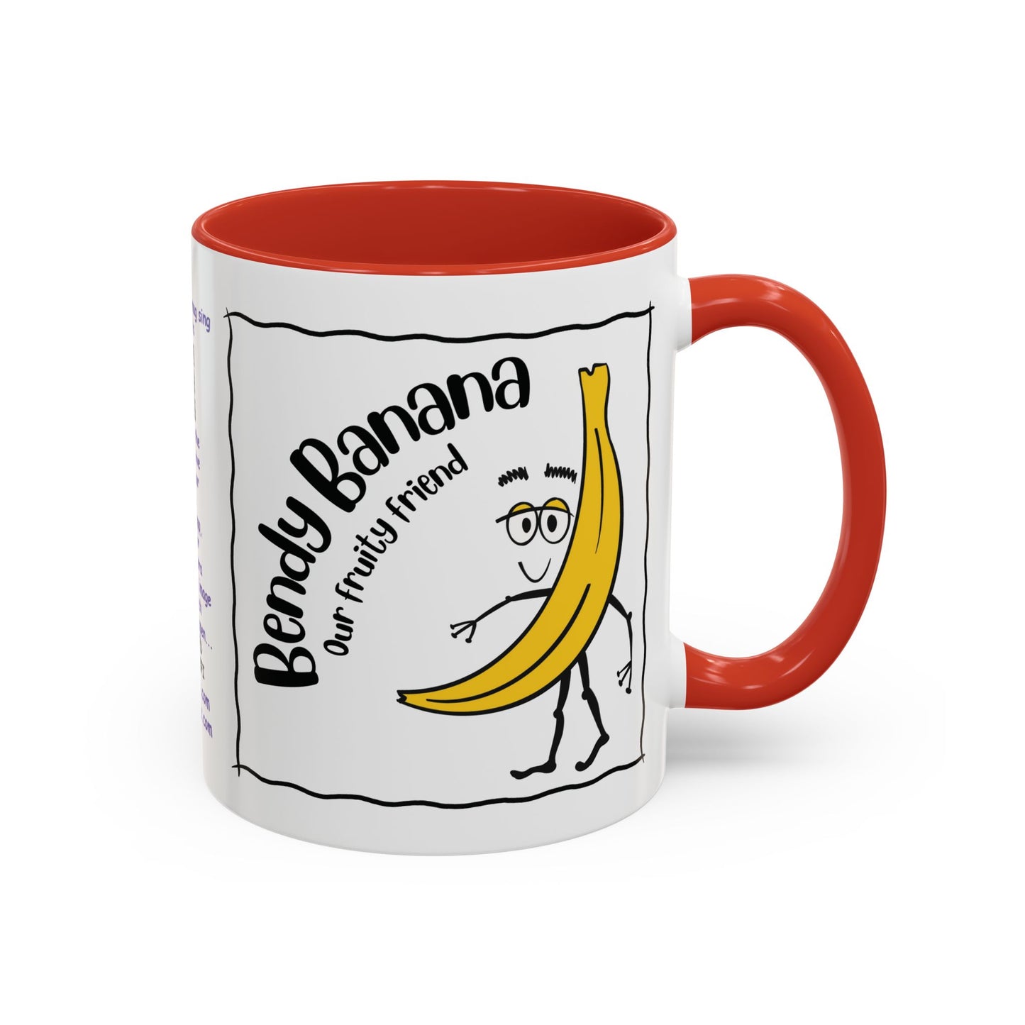 Singing childs mug childs Banana Mug Fruit Mug Bendy Banana Mug Funny Mug Christmas Ceramic Kids Mug Aesthetic White Mug Lover Kids Gift accent Coffee Mug (11, 15oz)
