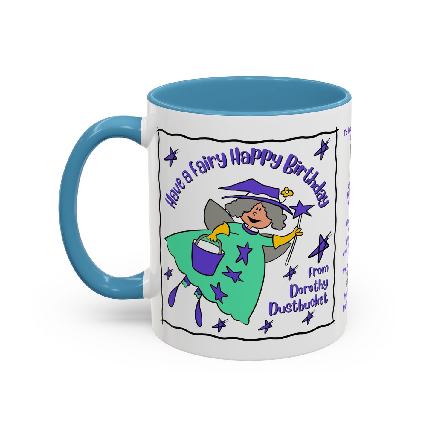 Singing Kids Birthday Mug with Augmented Reality β Dorothy DustBucket Birthday Fairy Mug Aesthetic White Mug Lover Kids Gift accent Coffee Mug (11, 15oz)