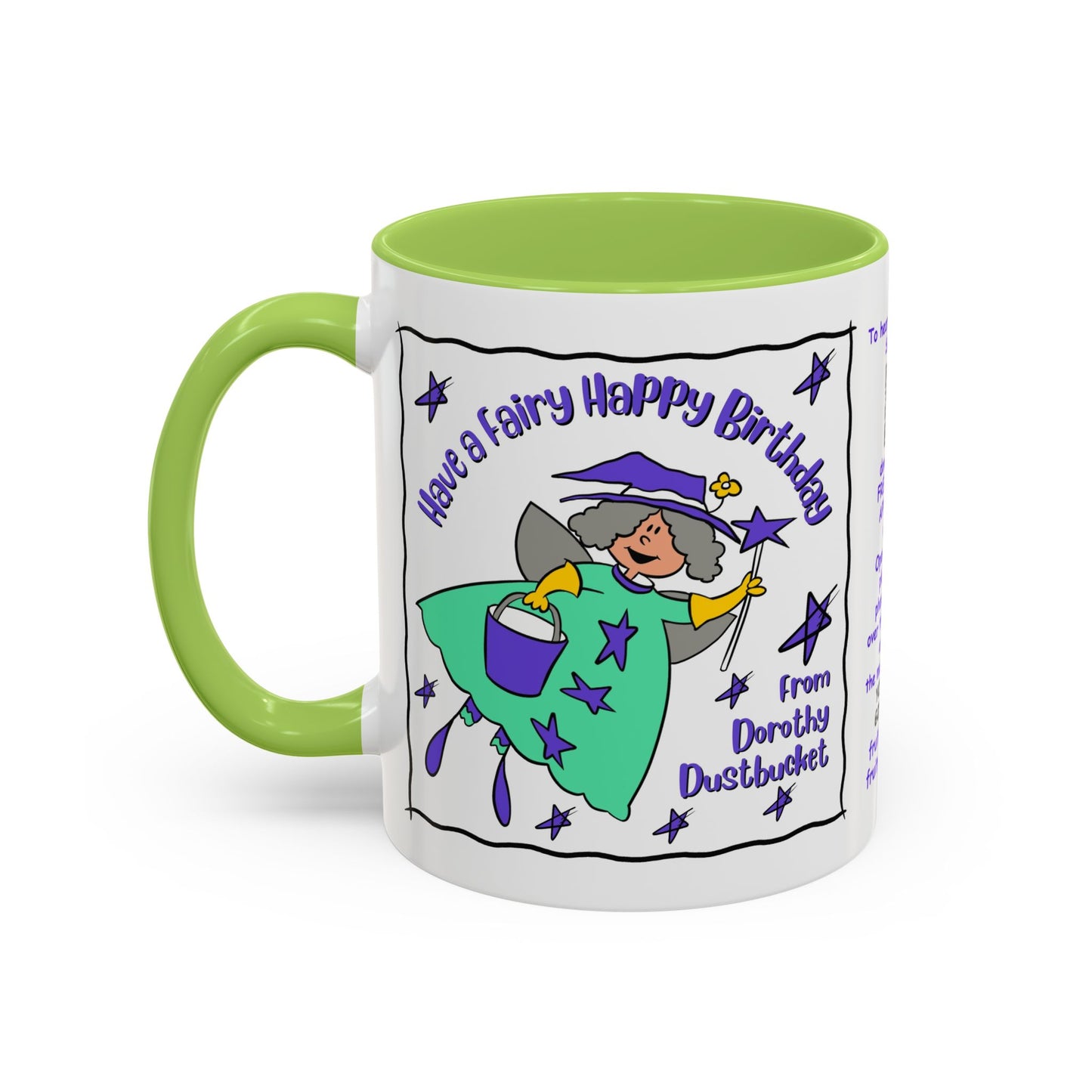 Singing Kids Birthday Mug with Augmented Reality β Dorothy DustBucket Birthday Fairy Mug Aesthetic White Mug Lover Kids Gift accent Coffee Mug (11, 15oz)