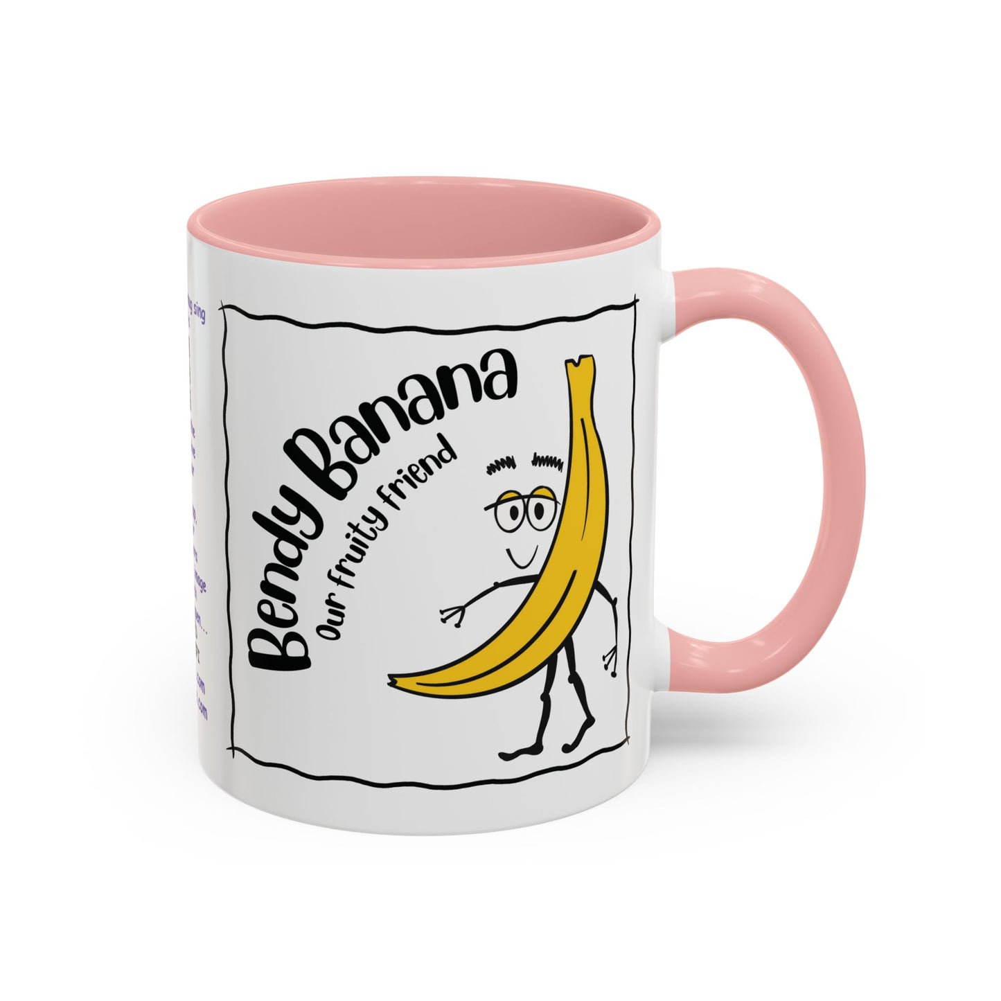 Singing childs mug childs Banana Mug Fruit Mug Bendy Banana Mug Funny Mug Christmas Ceramic Kids Mug Aesthetic White Mug Lover Kids Gift accent Coffee Mug (11, 15oz)