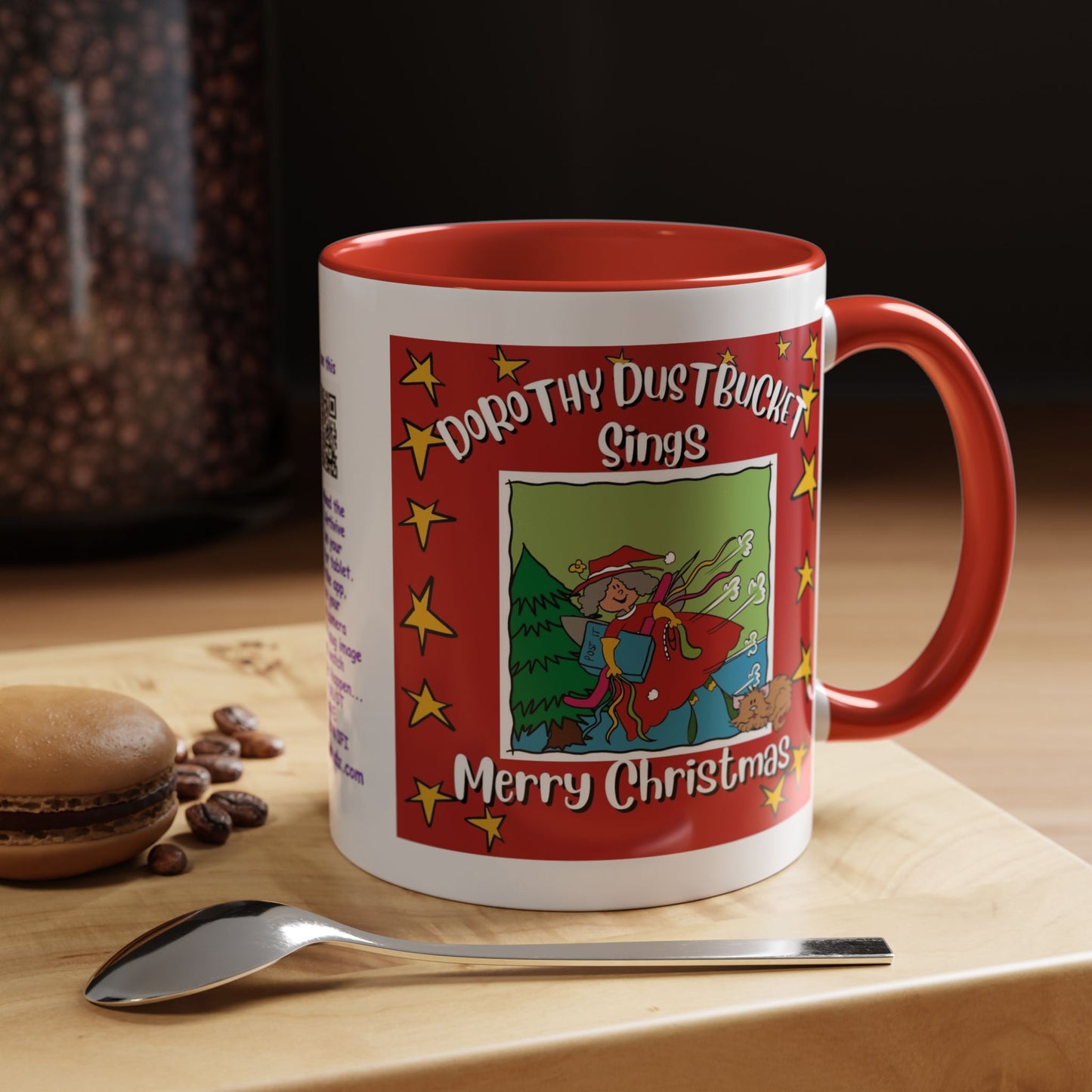 Singing Christmas Fairy mug Christmas Mug Dorothy Mug Child Mug Dorothy DustBucket Mug Handmade Mug Aesthetic Christmas Mug Gift Kids Mug Aesthetic White Mug Lover Kids Gift accent Coffee Mug (11, 15oz)
