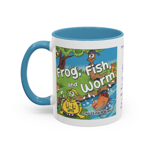 Frog, Fish, and Worm Kids Mug – Fun Animal Mug from the Best-Selling Book by Christina B Bianco Aesthetic Mug Gift Kids Mug  Aesthetic White Mug Lover Kids Gift accent Coffee Mug (11, 15oz)