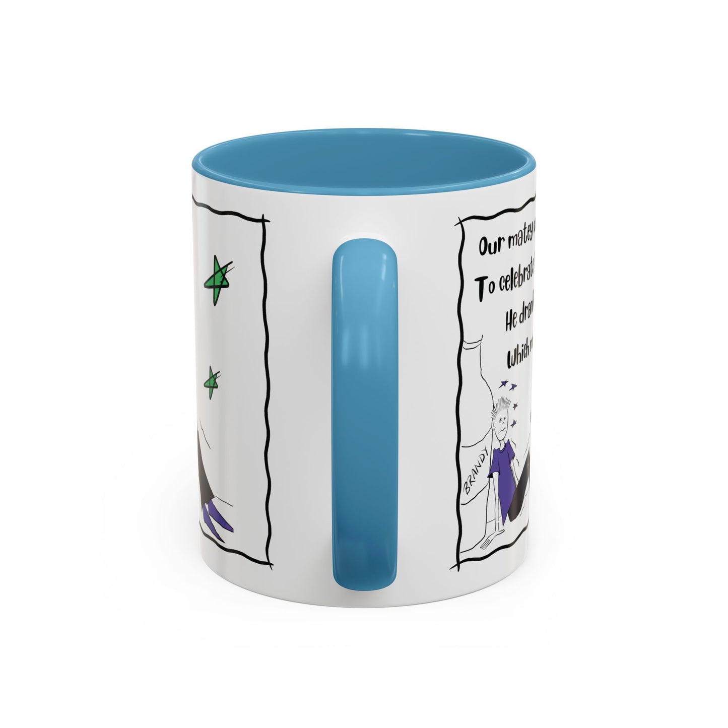 Unique mug Rhyming Talking Birthday mug Brandy Lover Mug Funny Birthday mug  limerick Brandy Mug Christmas Gift Brandy Lover MugCopy of Accent Coffee Mug (11, 15oz)