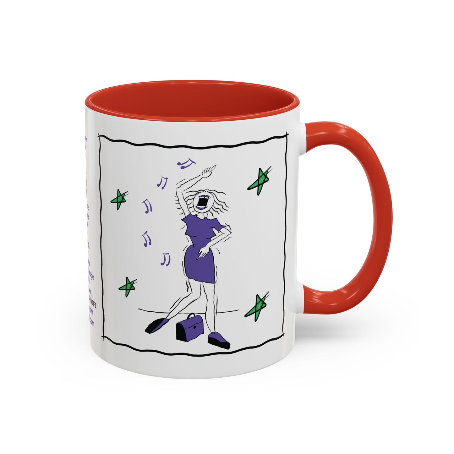 Talking Funny Mug Funny Prosecco Lover Mug Limerick Girlie Mug Funny Animating Mug Handmade Ceramic Coffee Mug girl Christmas gift accent Coffee Mug (11, 15oz)