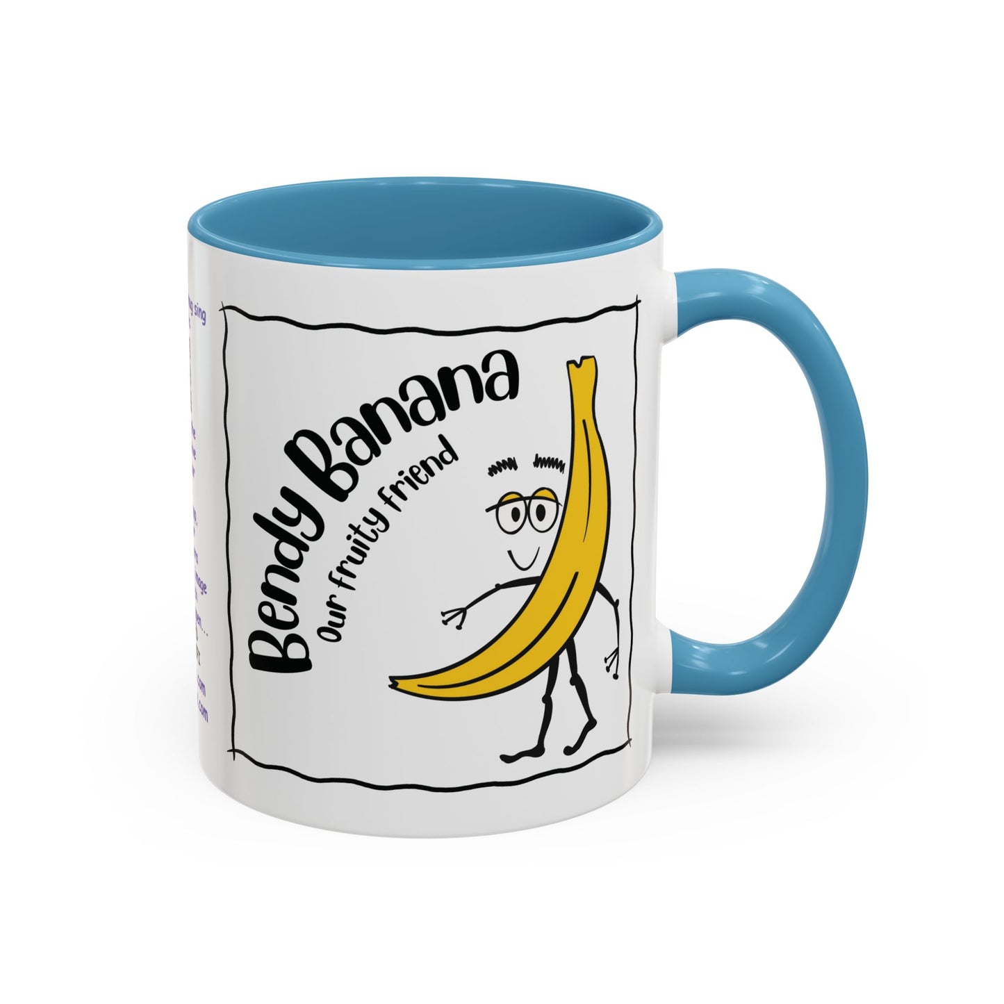 Singing childs mug childs Banana Mug Fruit Mug Bendy Banana Mug Funny Mug Christmas Ceramic Kids Mug Aesthetic White Mug Lover Kids Gift accent Coffee Mug (11, 15oz)