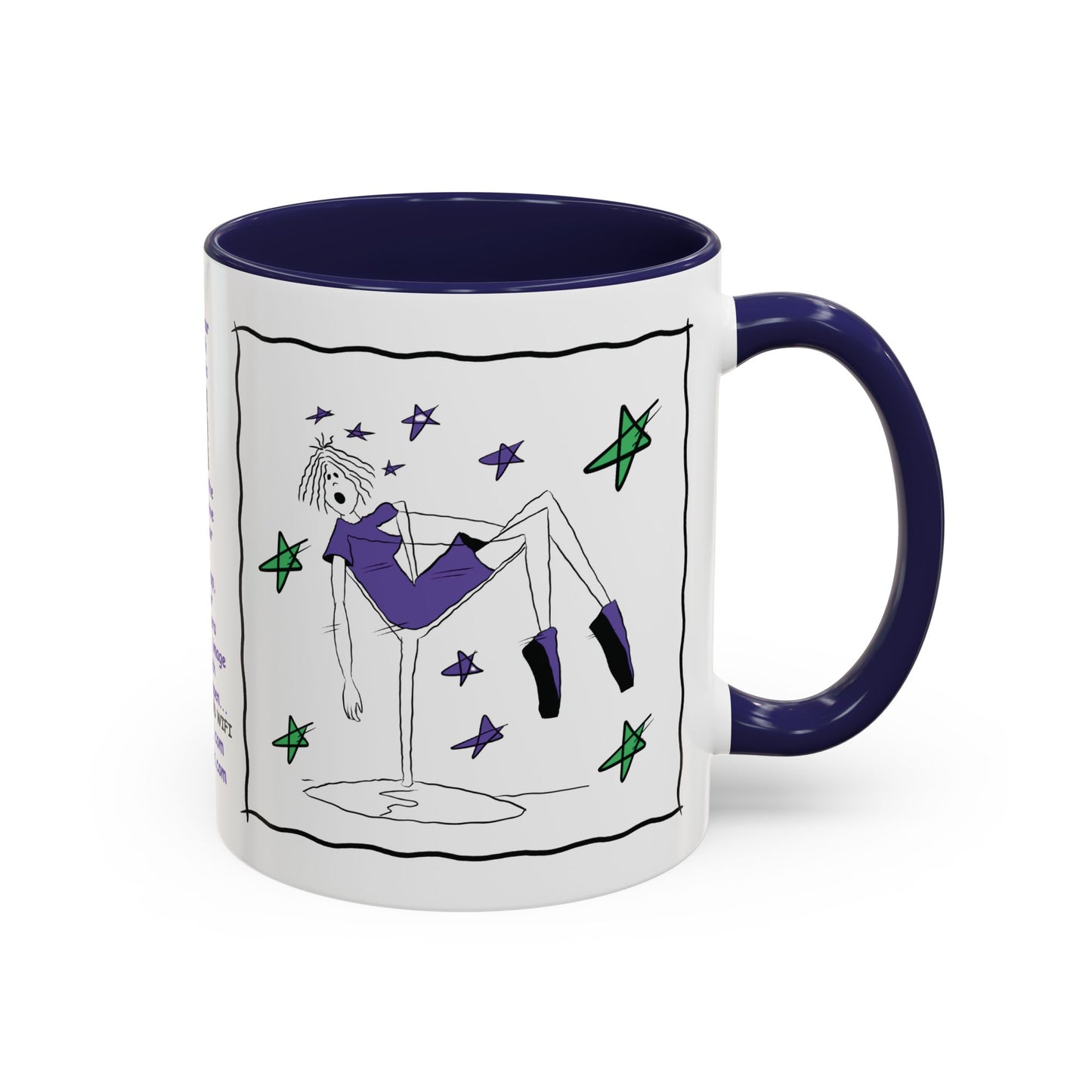 Talking Animated Funny Wine Mug Red Wine Lover Mug Girl Coffee Mug Handmade Ceramic Coffee Mug White Coffee Mug Christmas gift Limerick mug accent Coffee Mug (11, 15oz)