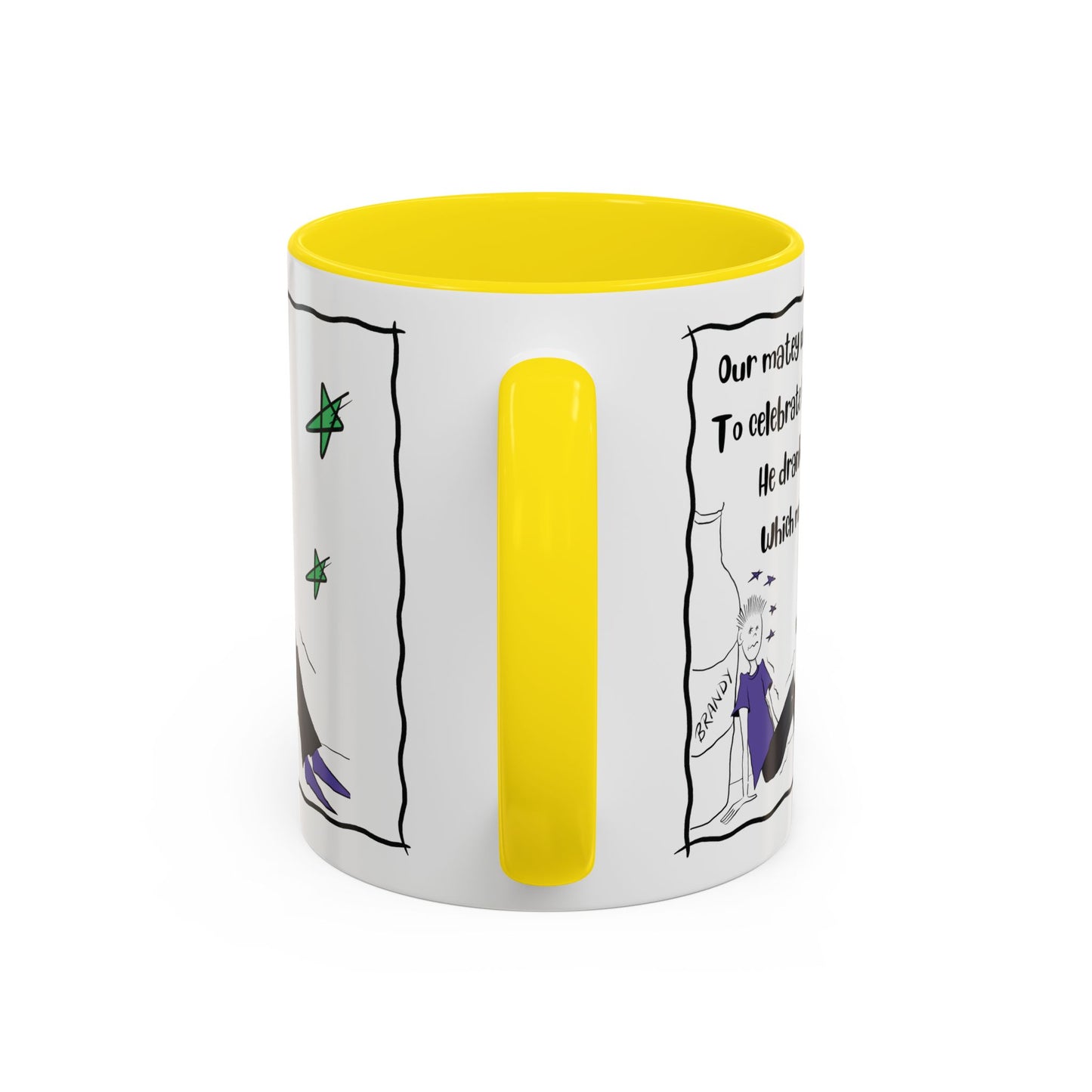 Unique mug Rhyming Talking Birthday mug Brandy Lover Mug Funny Birthday mug  limerick Brandy Mug Christmas Gift Brandy Lover MugCopy of Accent Coffee Mug (11, 15oz)