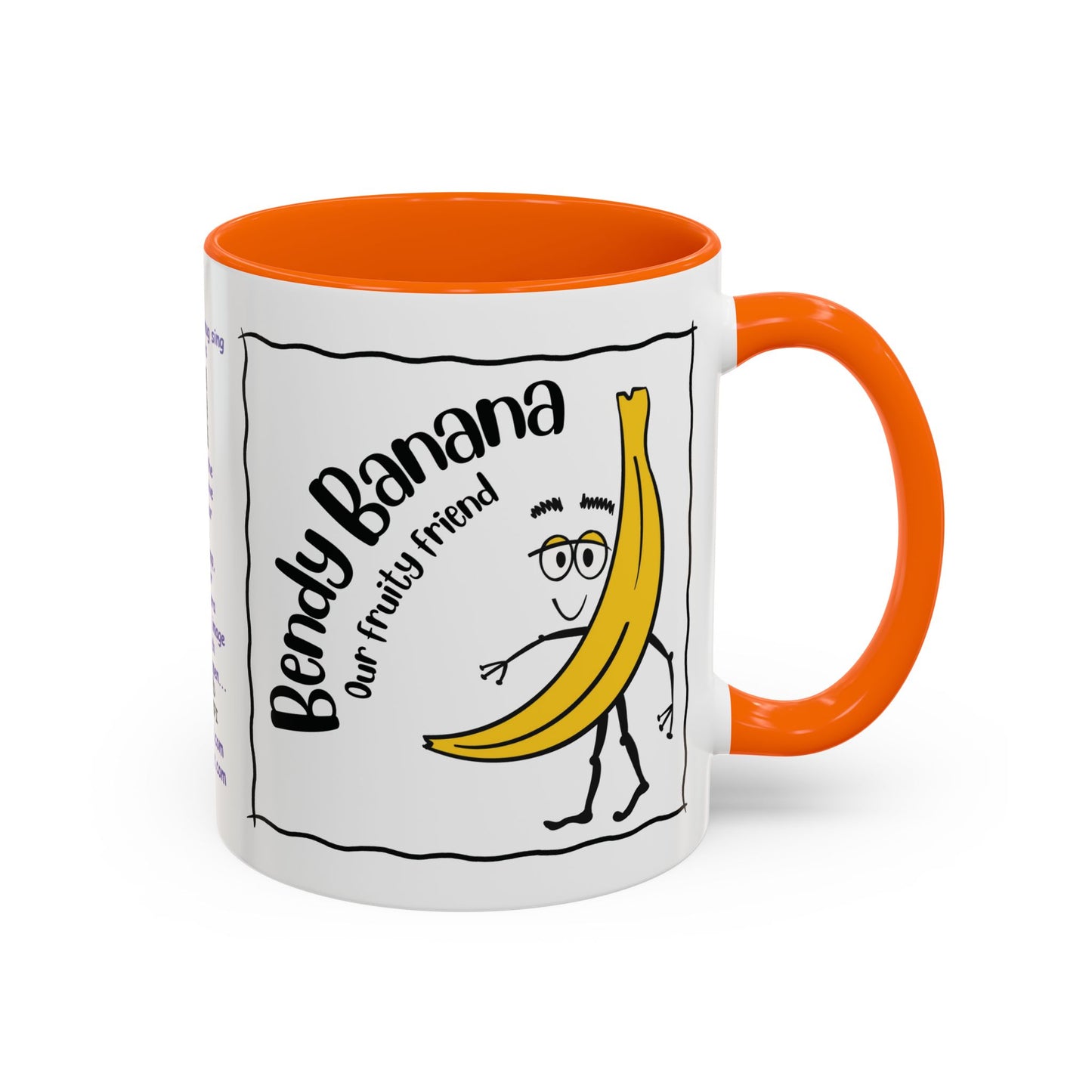 Singing childs mug childs Banana Mug Fruit Mug Bendy Banana Mug Funny Mug Christmas Ceramic Kids Mug Aesthetic White Mug Lover Kids Gift accent Coffee Mug (11, 15oz)