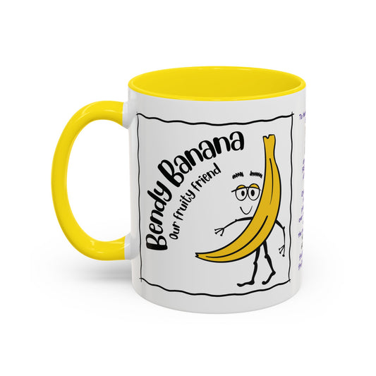 Singing childs mug childs Banana Mug Fruit Mug Bendy Banana Mug Funny Mug Christmas Ceramic Kids Mug Aesthetic White Mug Lover Kids Gift accent Coffee Mug (11, 15oz)