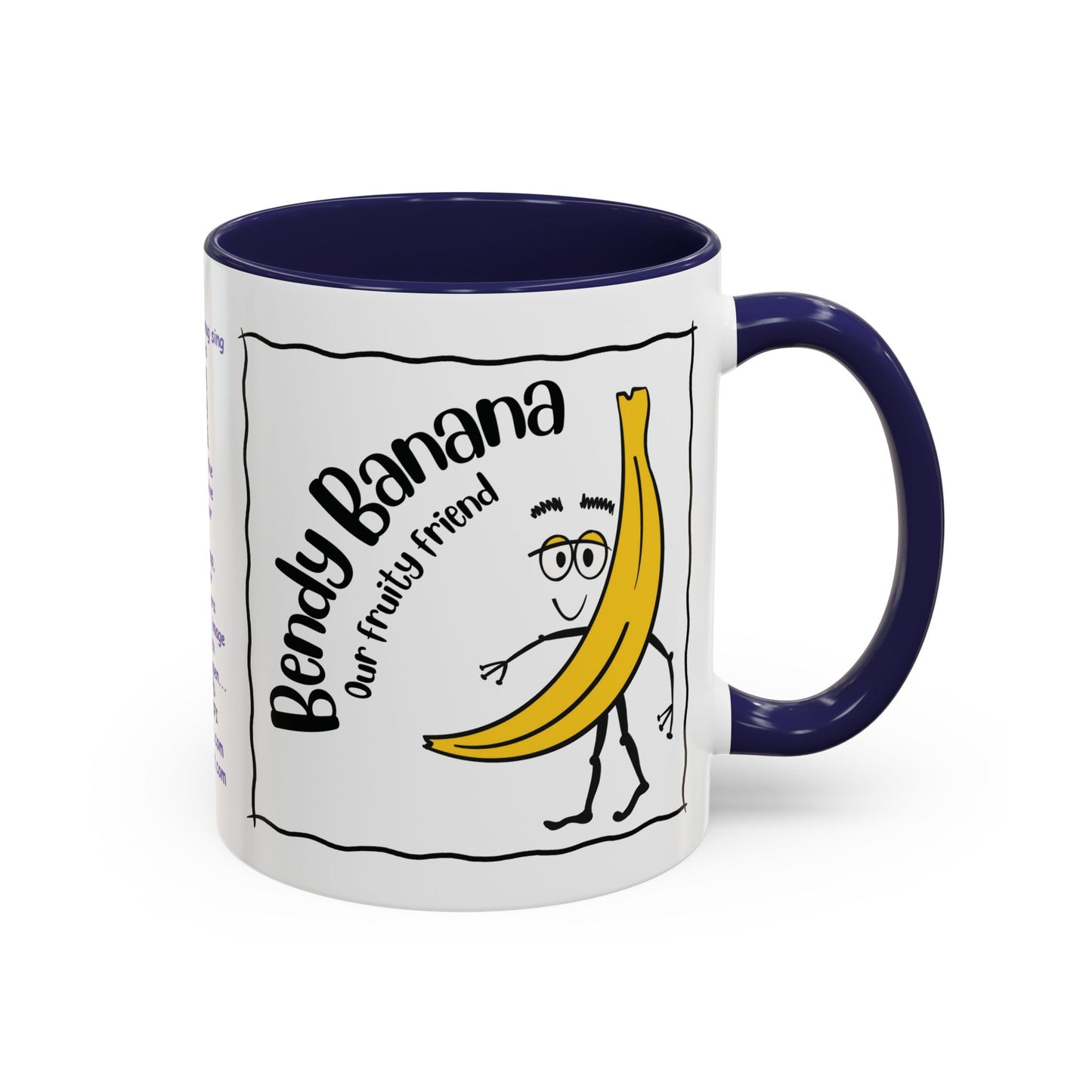 Singing childs mug childs Banana Mug Fruit Mug Bendy Banana Mug Funny Mug Christmas Ceramic Kids Mug Aesthetic White Mug Lover Kids Gift accent Coffee Mug (11, 15oz)