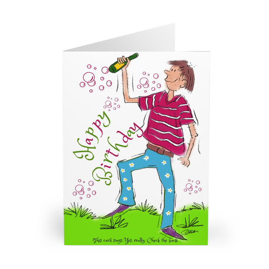 Funny Happy Birthday Greeting Cards (5 Pack)