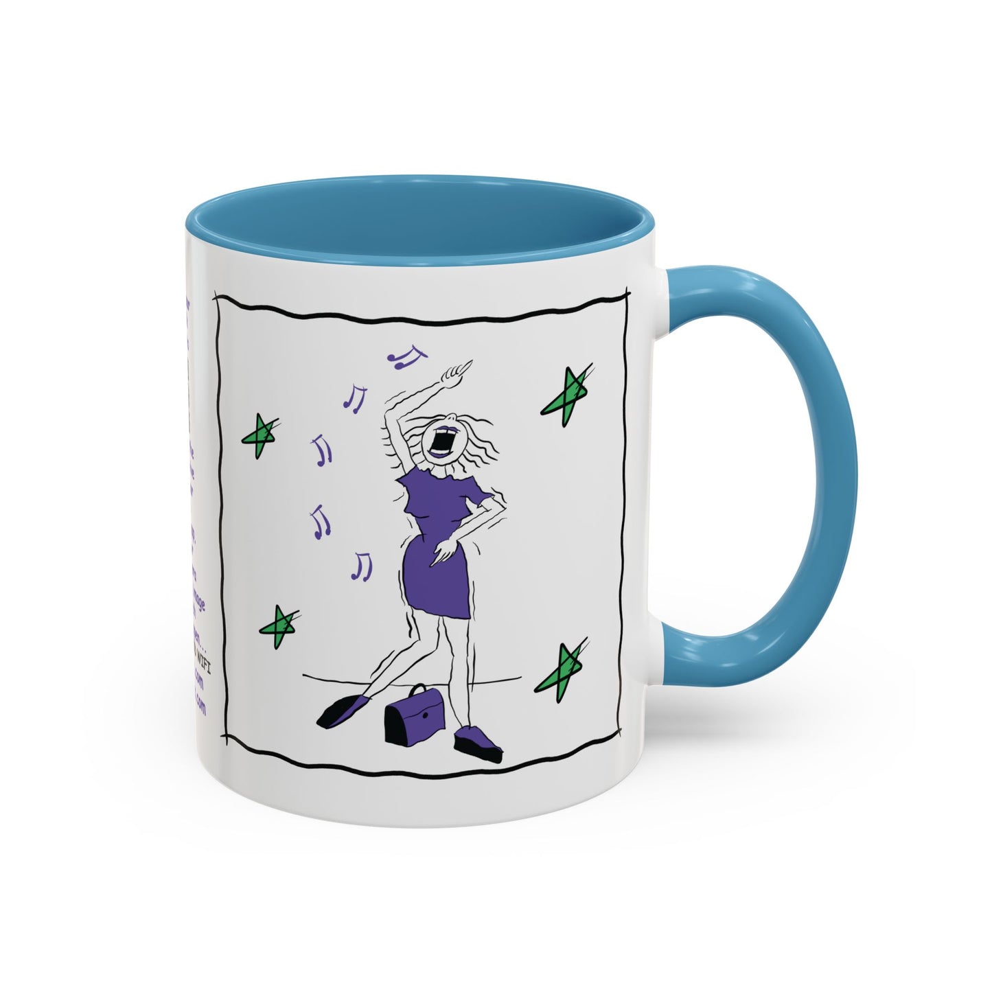 Talking Funny Mug Funny Prosecco Lover Mug Limerick Girlie Mug Funny Animating Mug Handmade Ceramic Coffee Mug girl Christmas gift accent Coffee Mug (11, 15oz)