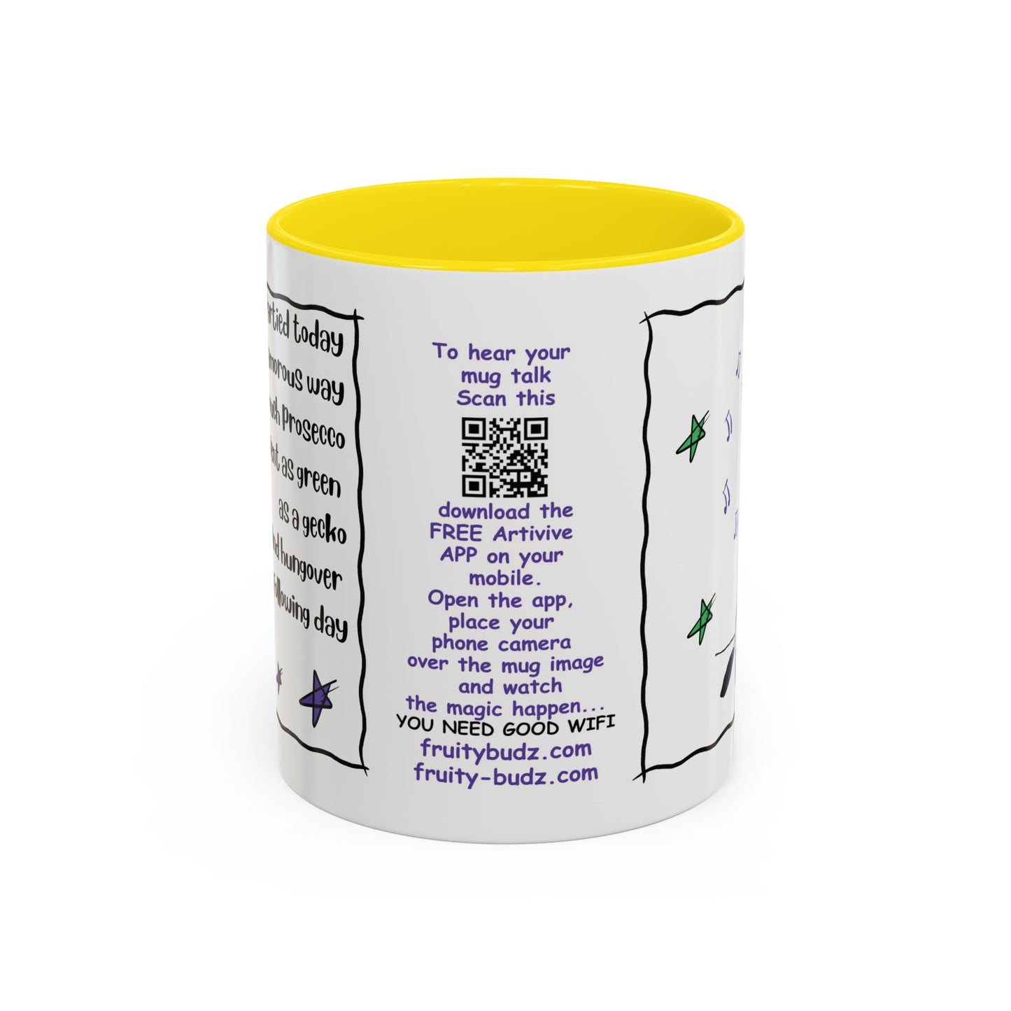 Talking Funny Mug Funny Prosecco Lover Mug Limerick Girlie Mug Funny Animating Mug Handmade Ceramic Coffee Mug girl Christmas gift accent Coffee Mug (11, 15oz)
