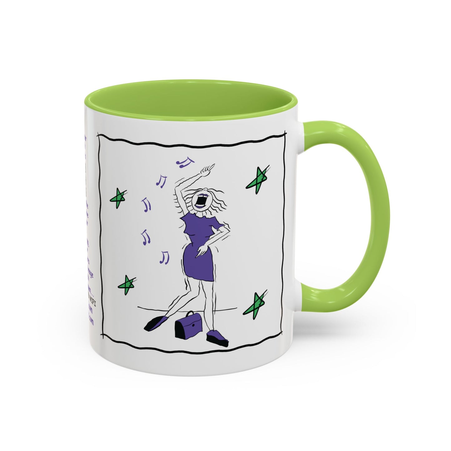 Talking Funny Mug Funny Prosecco Lover Mug Limerick Girlie Mug Funny Animating Mug Handmade Ceramic Coffee Mug girl Christmas gift accent Coffee Mug (11, 15oz)