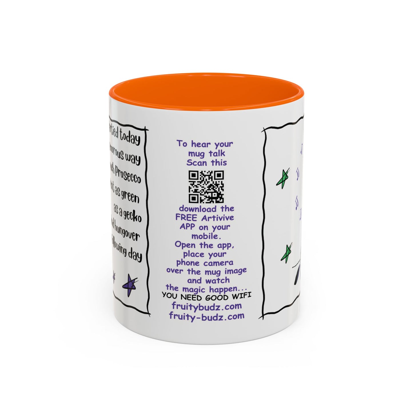 Talking Funny Mug Funny Prosecco Lover Mug Limerick Girlie Mug Funny Animating Mug Handmade Ceramic Coffee Mug girl Christmas gift accent Coffee Mug (11, 15oz)