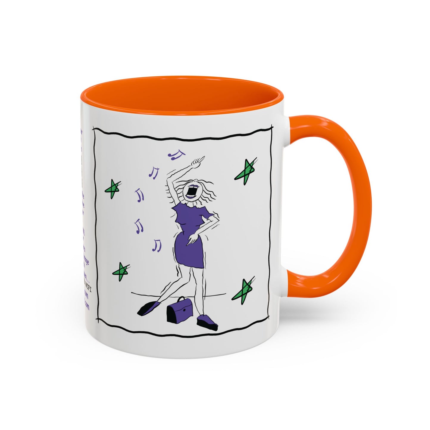 Talking Funny Mug Funny Prosecco Lover Mug Limerick Girlie Mug Funny Animating Mug Handmade Ceramic Coffee Mug girl Christmas gift accent Coffee Mug (11, 15oz)