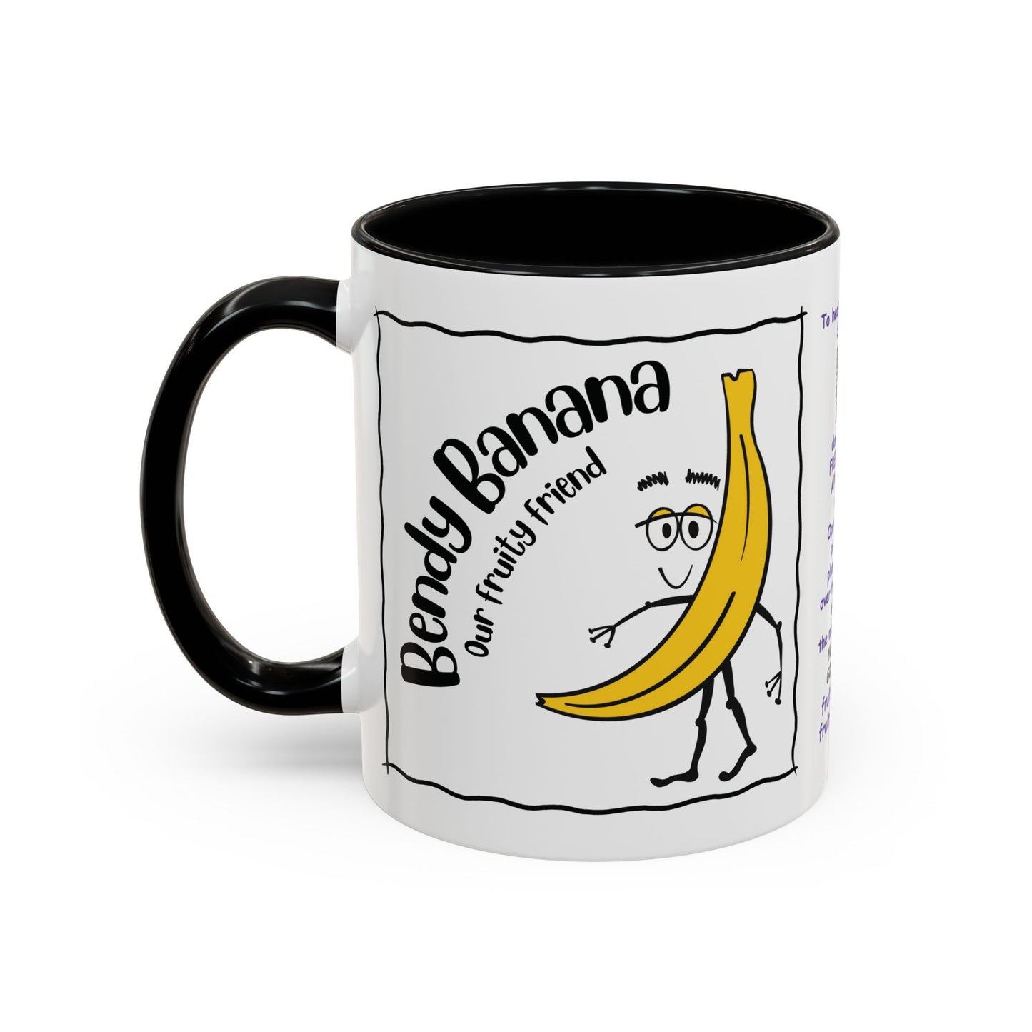 Singing childs mug childs Banana Mug Fruit Mug Bendy Banana Mug Funny Mug Christmas Ceramic Kids Mug Aesthetic White Mug Lover Kids Gift accent Coffee Mug (11, 15oz)