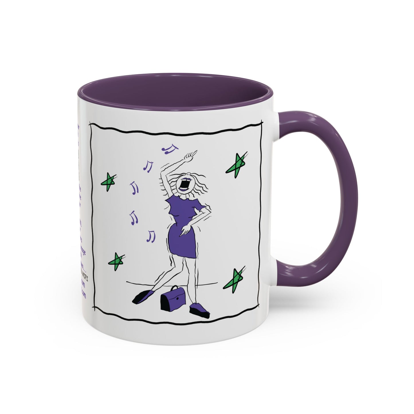 Talking Funny Mug Funny Prosecco Lover Mug Limerick Girlie Mug Funny Animating Mug Handmade Ceramic Coffee Mug girl Christmas gift accent Coffee Mug (11, 15oz)