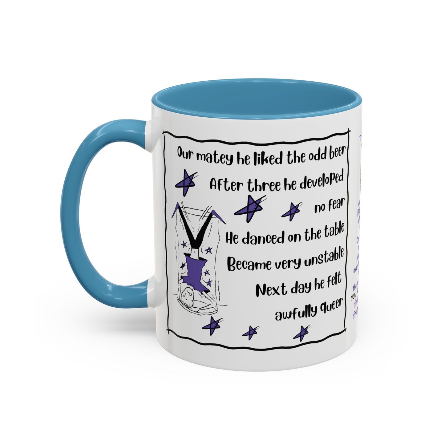 Talking Funny Mug Lads Beer Mug Coffee Mug Funny Limerick Mug Handmade Beer Lover Mug White Ceramic Coffee Beer Mug accent Coffee Mug (11, 15oz)