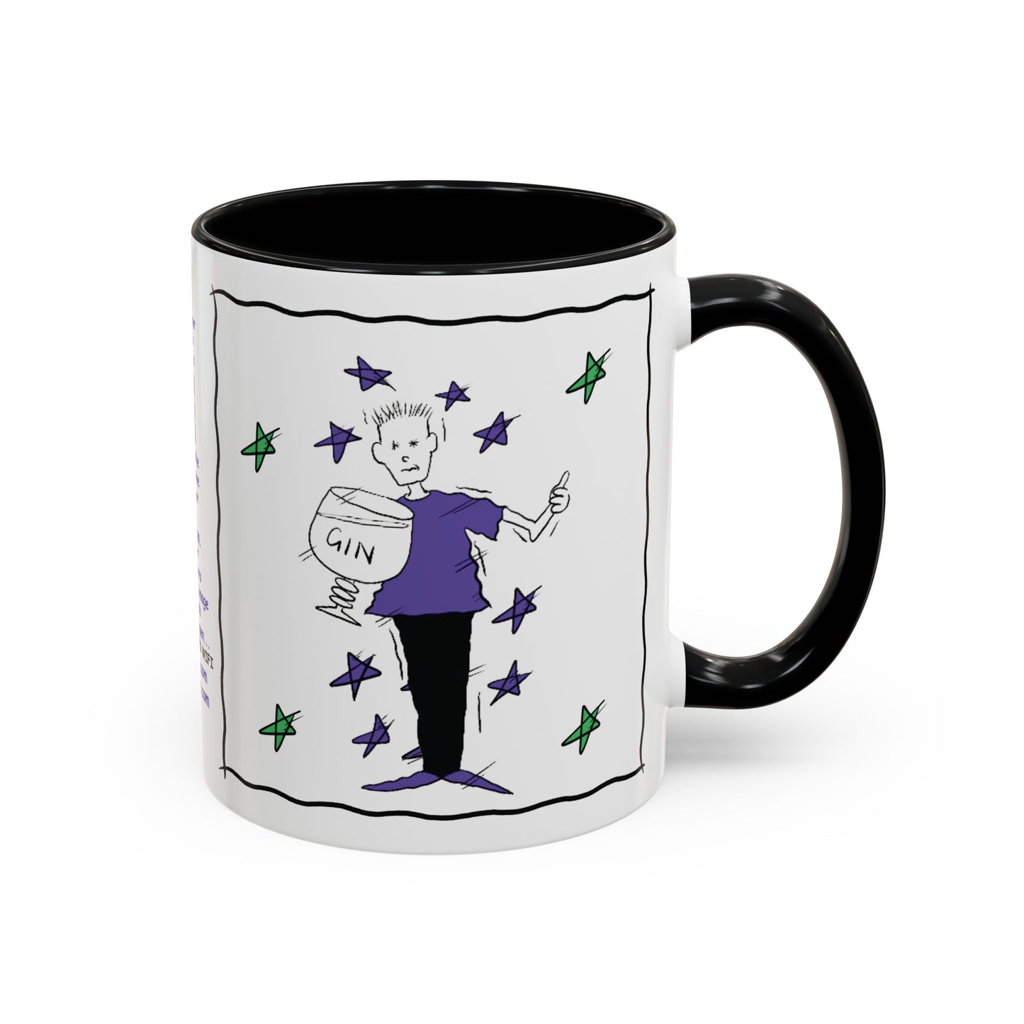 Rhyming Gin Mug Funny Gin Lover Mug Gin Tonic Mug Limerick Coffee Mug rhyming Mug Gin Coffee Lover Mug Unique Gin Mug Funny Christmas Mug Accent Coffee Mug (11, 15oz)