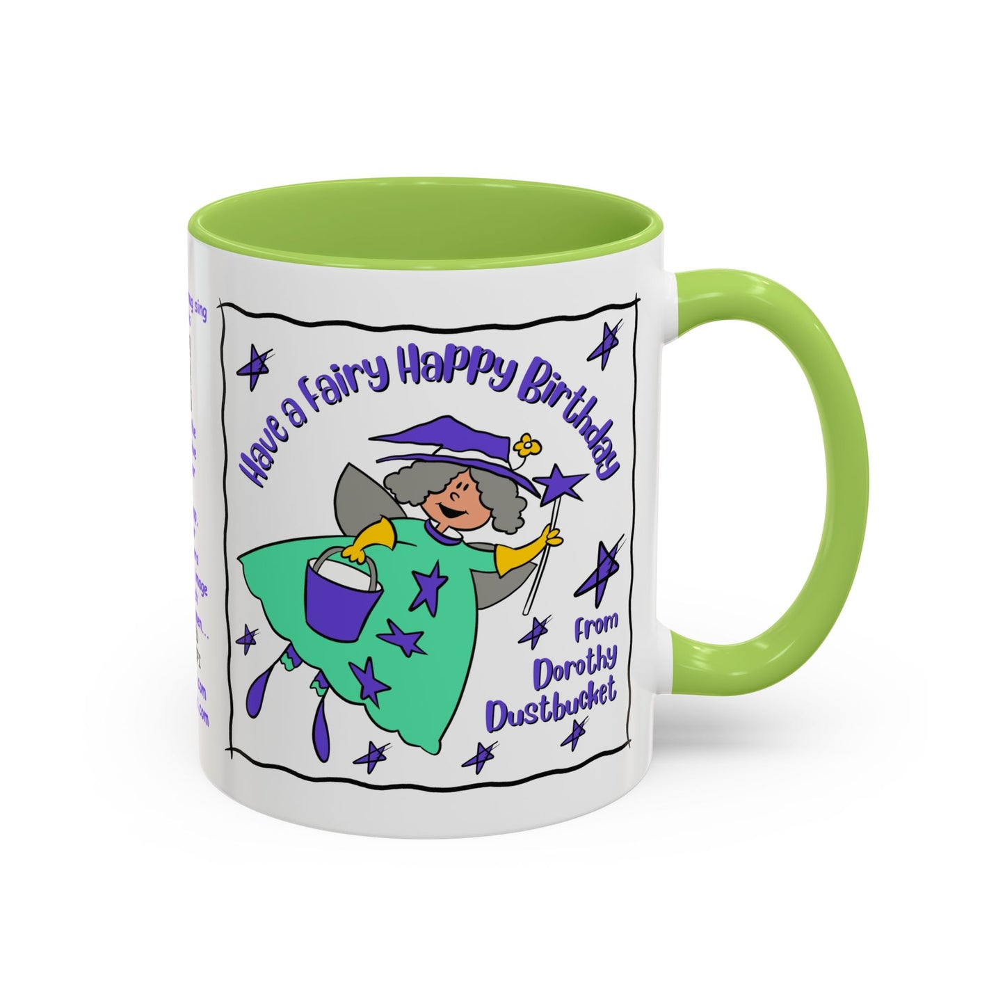 Singing Kids Birthday Mug with Augmented Reality – Dorothy DustBucket Birthday Fairy Mug  Aesthetic White Mug Lover Kids Gift accent Coffee Mug (11, 15oz)