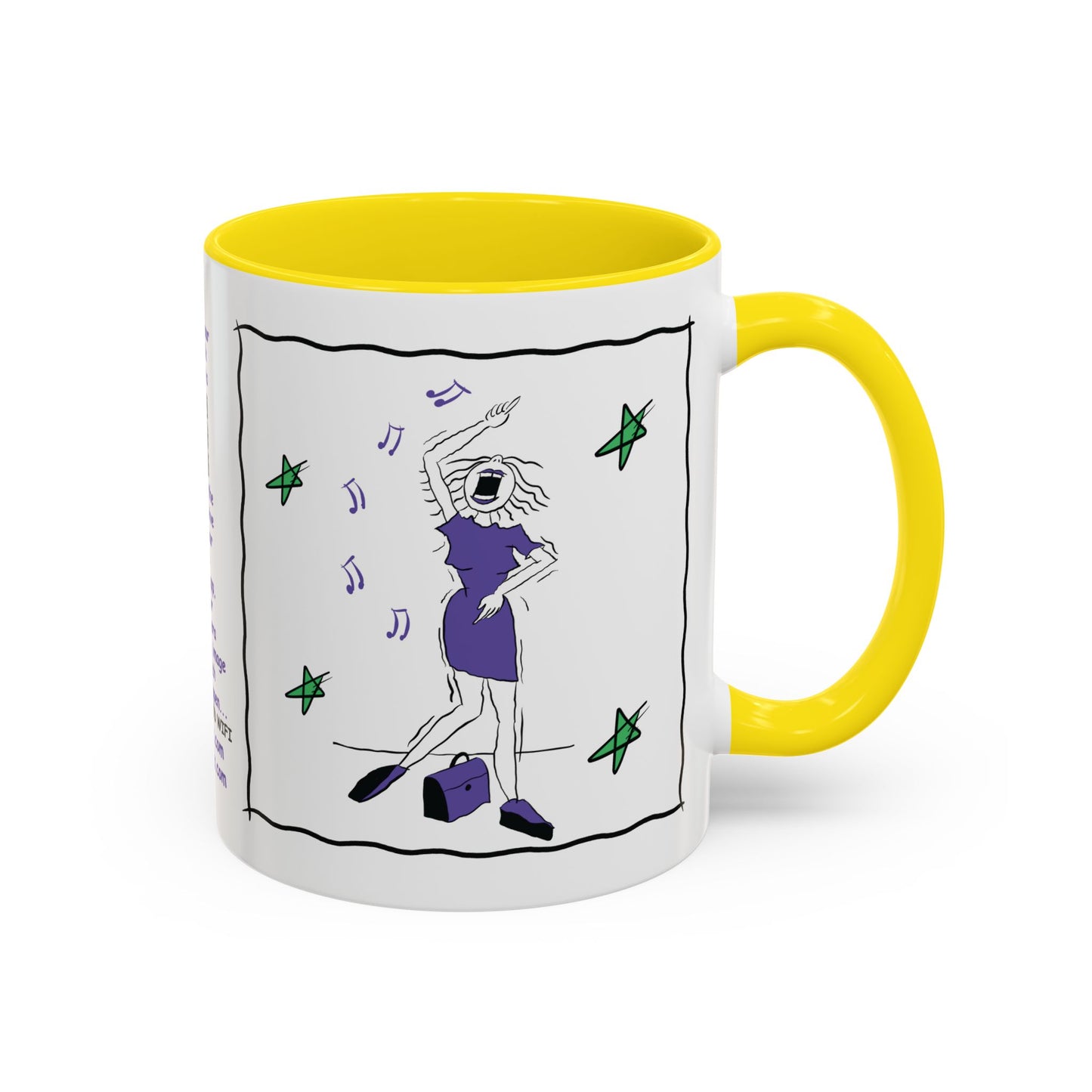 Talking Funny Mug Funny Prosecco Lover Mug Limerick Girlie Mug Funny Animating Mug Handmade Ceramic Coffee Mug girl Christmas gift accent Coffee Mug (11, 15oz)