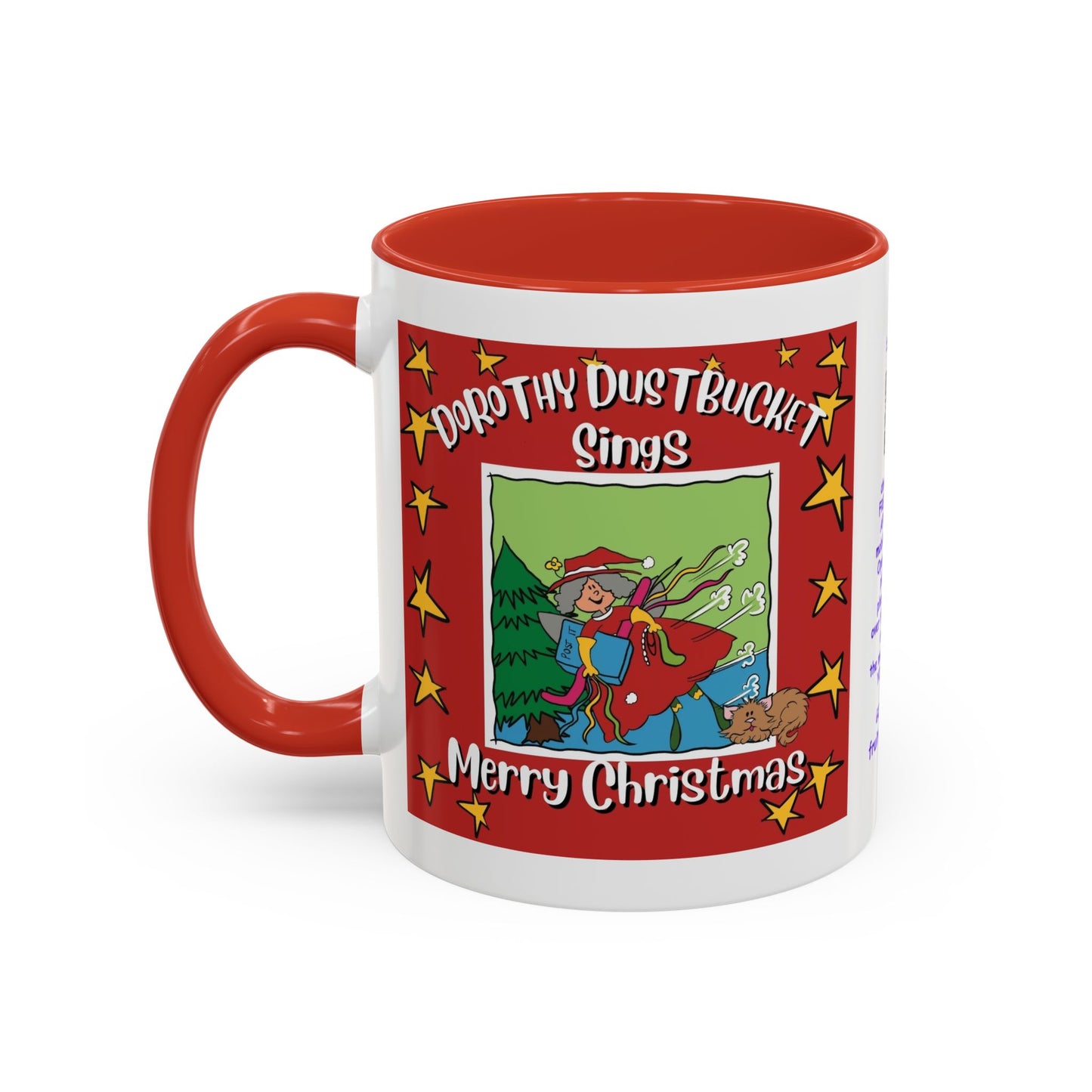 Singing Christmas Fairy mug Christmas Mug Dorothy Mug Child Mug Dorothy DustBucket Mug Handmade Mug Aesthetic Christmas Mug Gift Kids Mug  Aesthetic White Mug Lover Kids Gift accent Coffee Mug (11, 15oz)