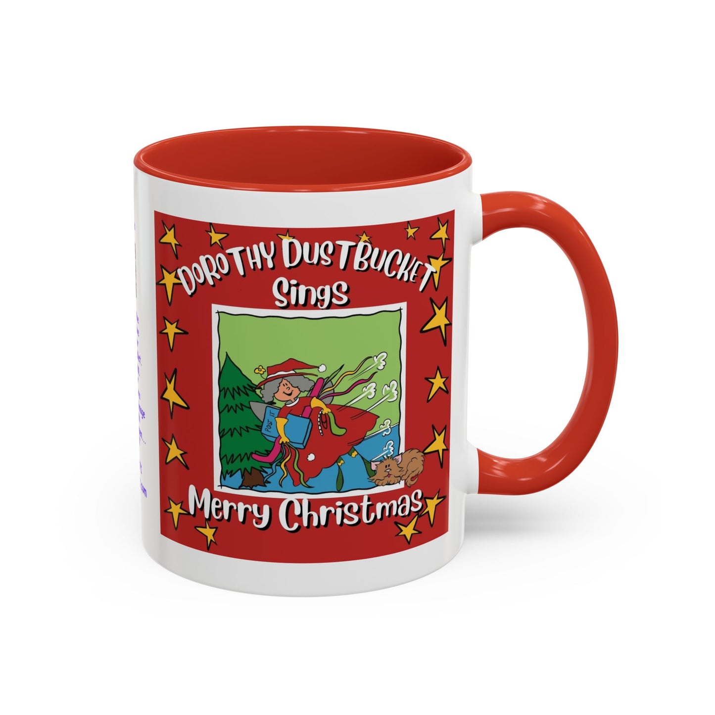 Singing Christmas Fairy mug Christmas Mug Dorothy Mug Child Mug Dorothy DustBucket Mug Handmade Mug Aesthetic Christmas Mug Gift Kids Mug  Aesthetic White Mug Lover Kids Gift accent Coffee Mug (11, 15oz)
