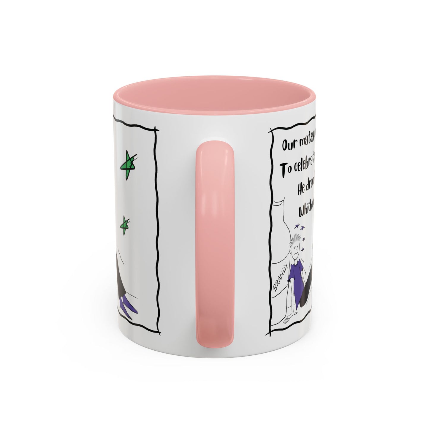 Unique mug Rhyming Talking Birthday mug Brandy Lover Mug Funny Birthday mug  limerick Brandy Mug Christmas Gift Brandy Lover MugCopy of Accent Coffee Mug (11, 15oz)