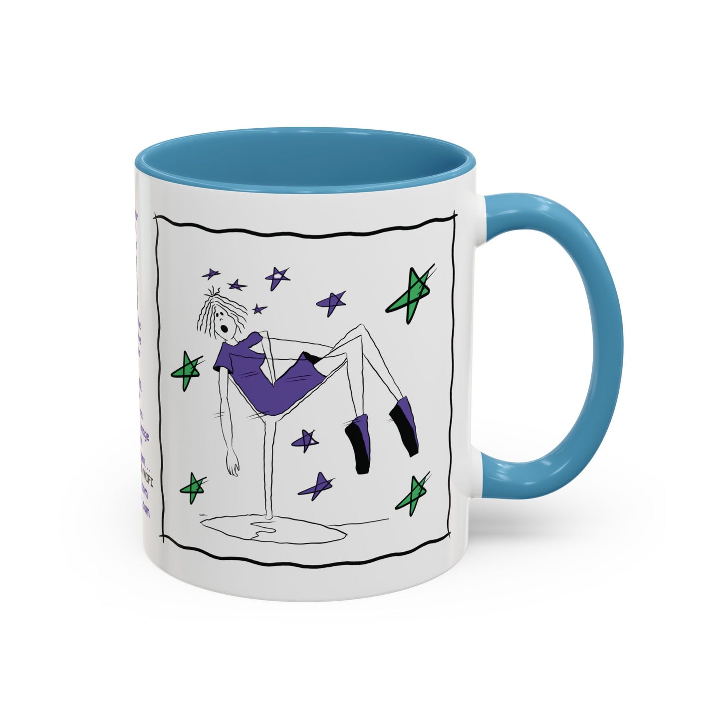 Talking Animated Funny Wine Mug Red Wine Lover Mug Girl Coffee Mug Handmade Ceramic Coffee Mug White Coffee Mug Christmas gift Limerick mug accent Coffee Mug (11, 15oz)
