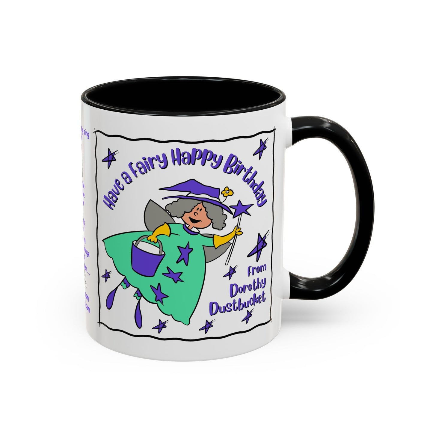 Singing Kids Birthday Mug with Augmented Reality – Dorothy DustBucket Birthday Fairy Mug  Aesthetic White Mug Lover Kids Gift accent Coffee Mug (11, 15oz)