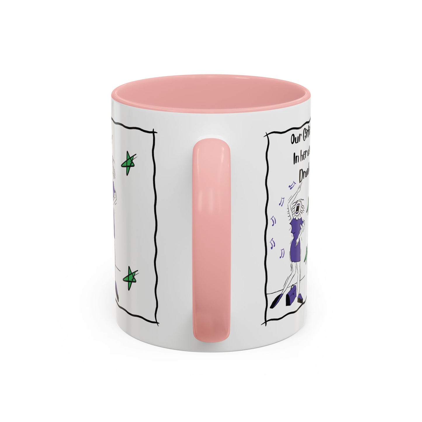 Talking Funny Mug Funny Prosecco Lover Mug Limerick Girlie Mug Funny Animating Mug Handmade Ceramic Coffee Mug girl Christmas gift accent Coffee Mug (11, 15oz)