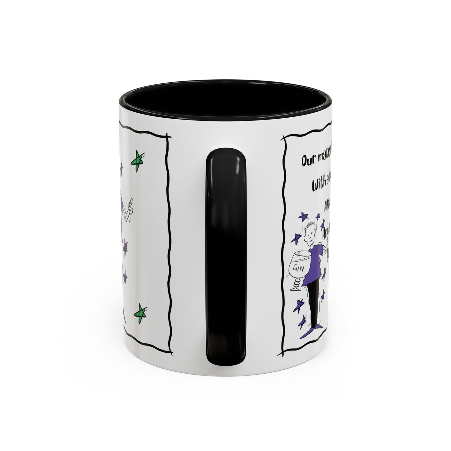 Rhyming Gin Mug Funny Gin Lover Mug Gin Tonic Mug Limerick Coffee Mug rhyming Mug Gin Coffee Lover Mug Unique Gin Mug Funny Christmas Mug Accent Coffee Mug (11, 15oz)