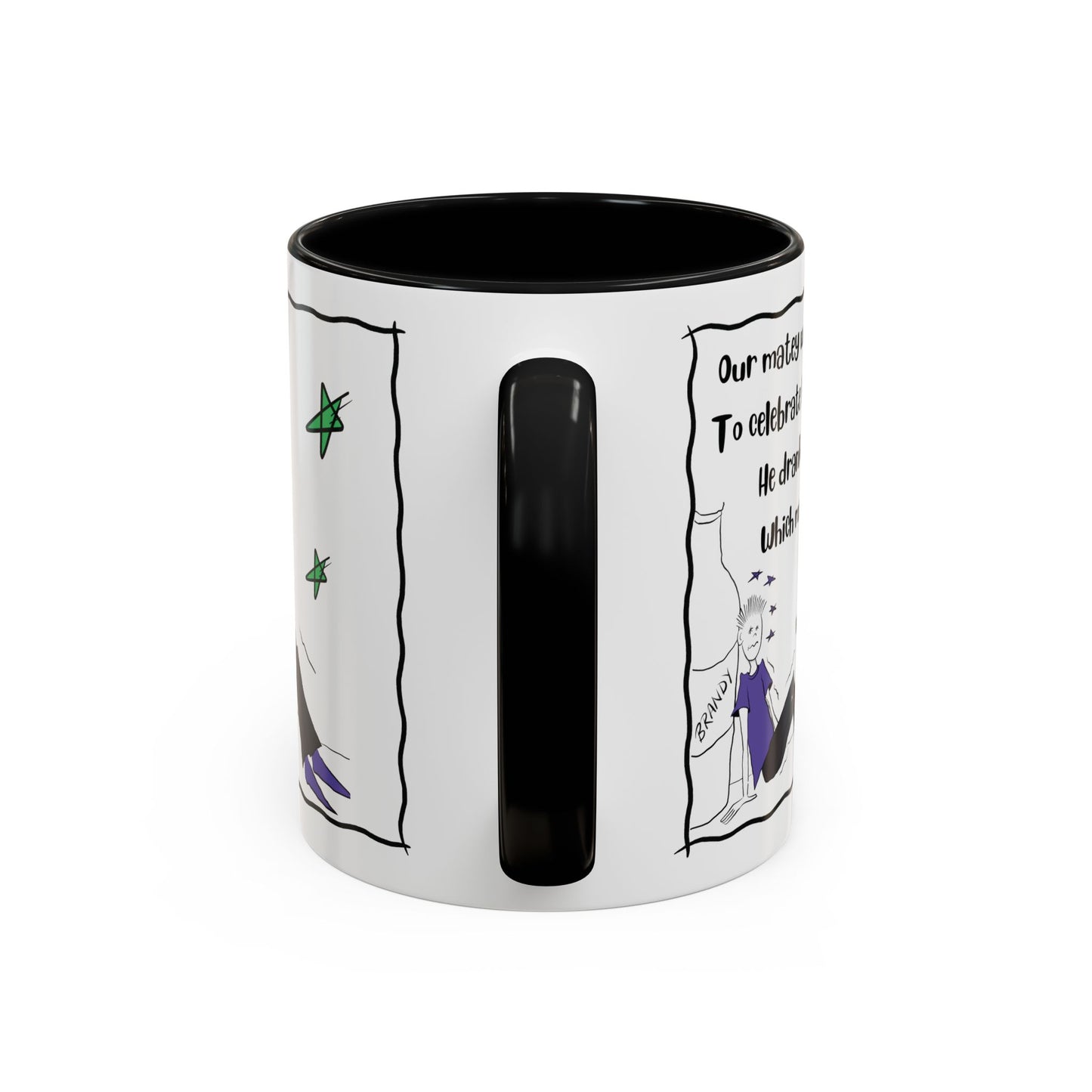 Unique mug Rhyming Talking Birthday mug Brandy Lover Mug Funny Birthday mug  limerick Brandy Mug Christmas Gift Brandy Lover MugCopy of Accent Coffee Mug (11, 15oz)