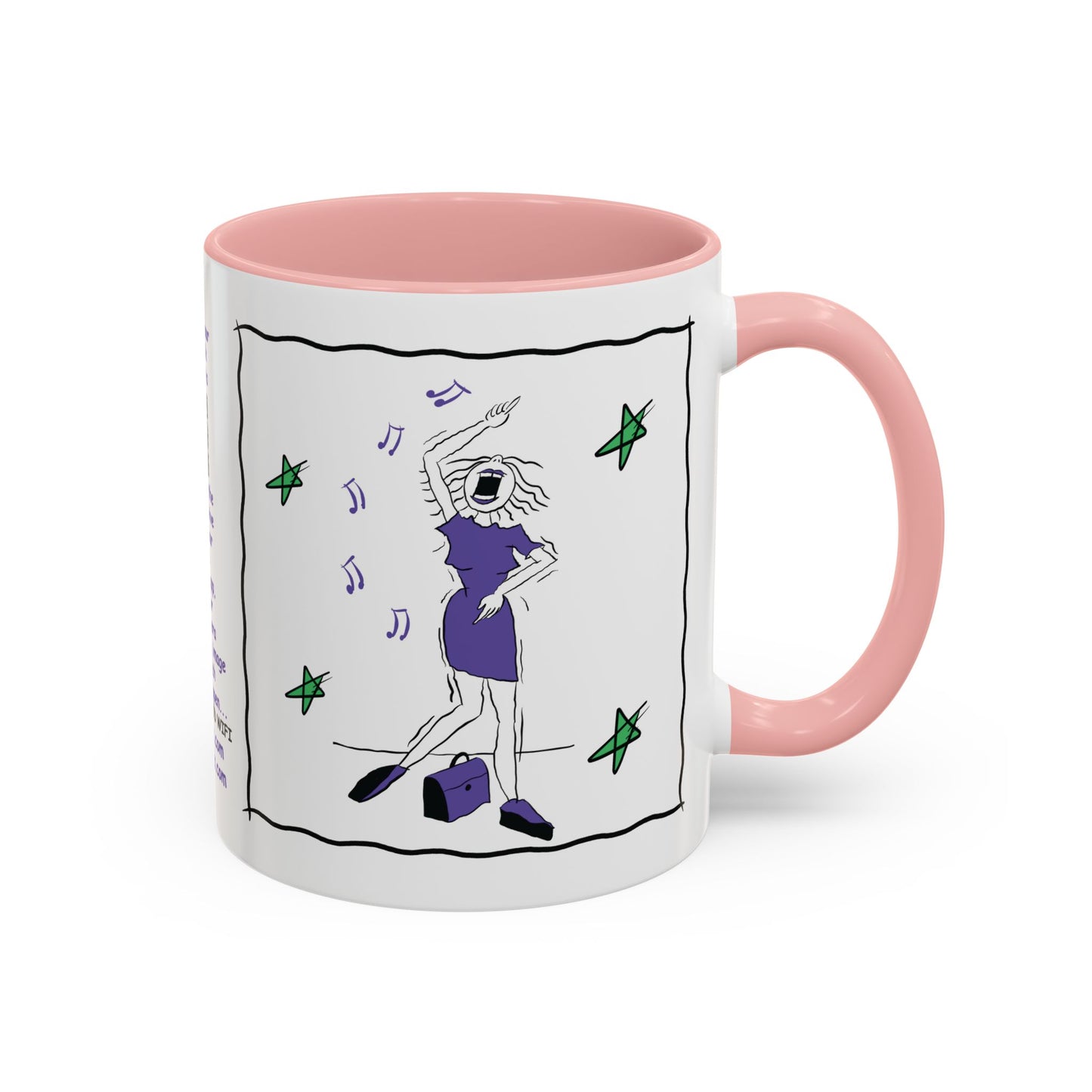 Talking Funny Mug Funny Prosecco Lover Mug Limerick Girlie Mug Funny Animating Mug Handmade Ceramic Coffee Mug girl Christmas gift accent Coffee Mug (11, 15oz)