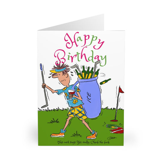 Pack o 5 Funny Singing Happy Birthday Cards – Augmented Reality Animation – for Best Friend, Mate Lad Booze up Beer- Greeting Cards (5 Pack)