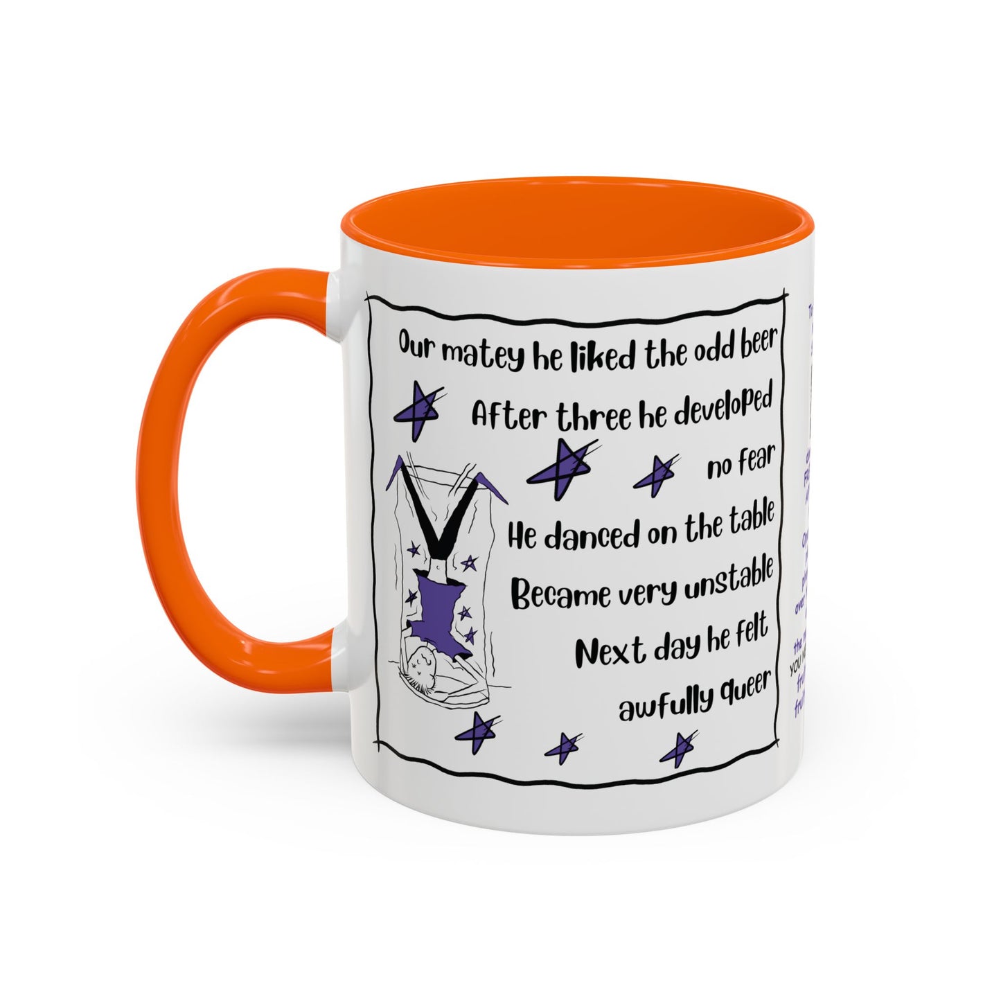 Talking Funny Mug Lads Beer Mug Coffee Mug Funny Limerick Mug Handmade Beer Lover Mug White Ceramic Coffee Beer Mug accent Coffee Mug (11, 15oz)