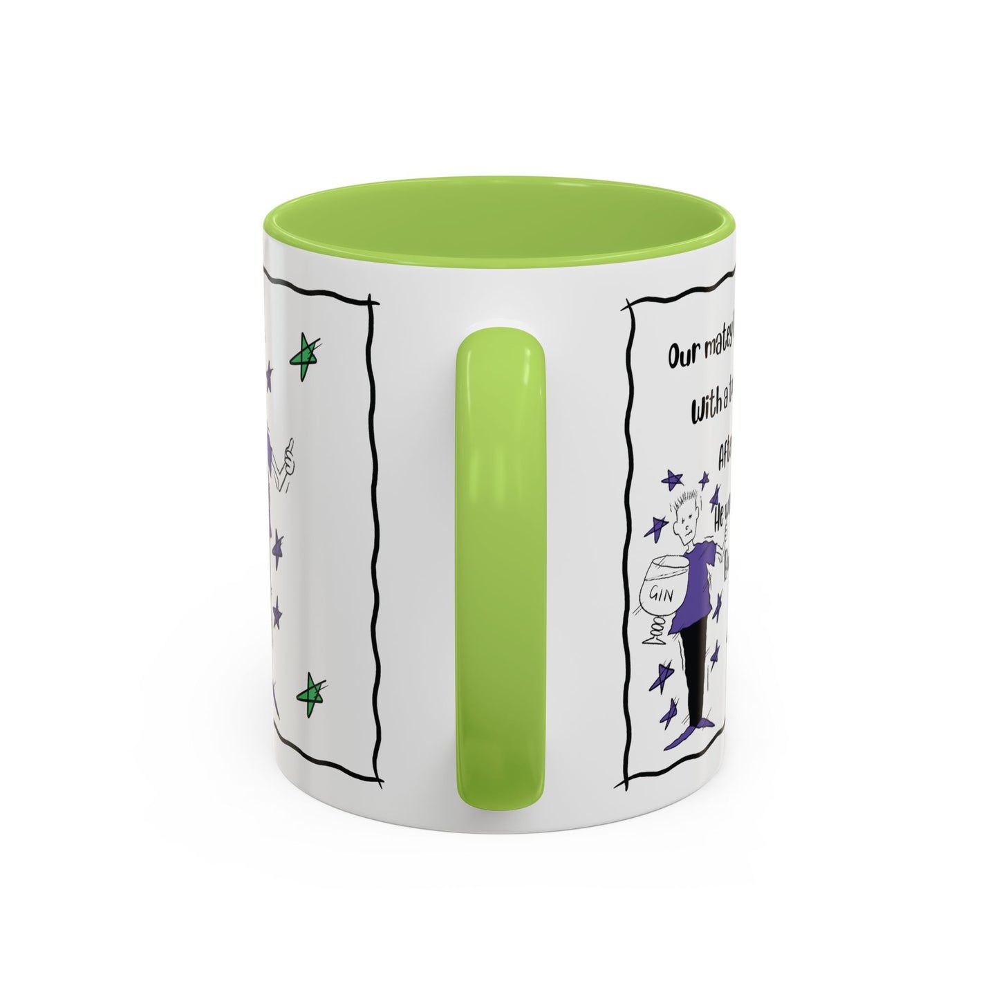 Rhyming Gin Mug Funny Gin Lover Mug Gin Tonic Mug Limerick Coffee Mug rhyming Mug Gin Coffee Lover Mug Unique Gin Mug Funny Christmas Mug Accent Coffee Mug (11, 15oz)