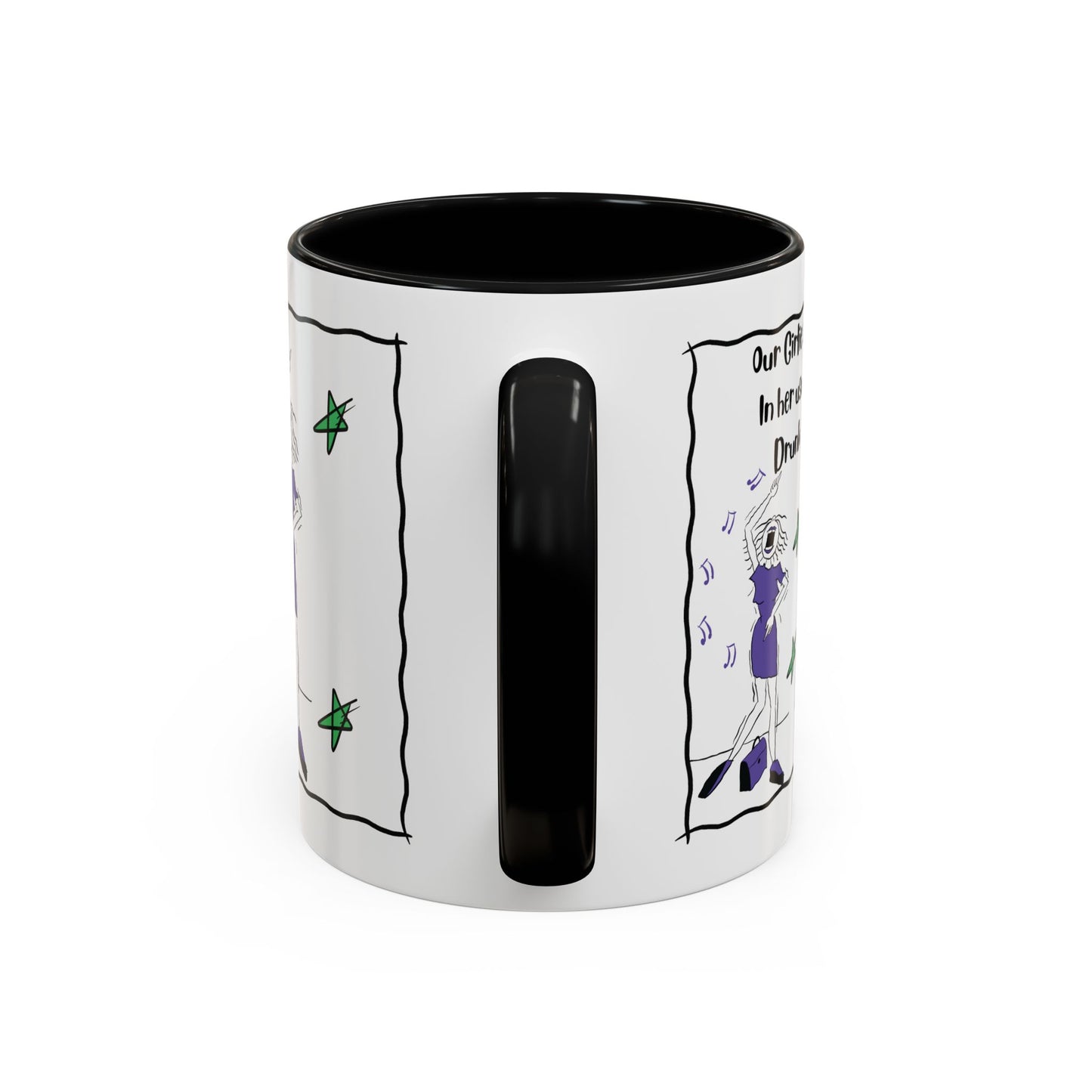 Talking Funny Mug Funny Prosecco Lover Mug Limerick Girlie Mug Funny Animating Mug Handmade Ceramic Coffee Mug girl Christmas gift accent Coffee Mug (11, 15oz)