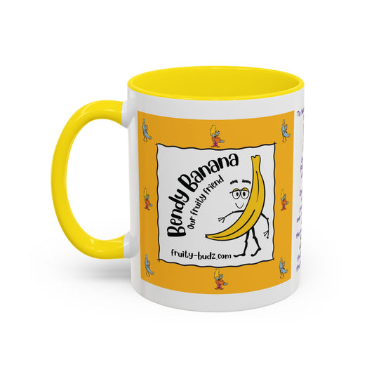 Animated singing mug childs Banana Mug Fruit Mug Bendy Banana Mug Funny Mug Christmas Ceramic Kids Mug Aesthetic White Mug Lover Kids Gift accent Coffee Mug (11, 15oz)