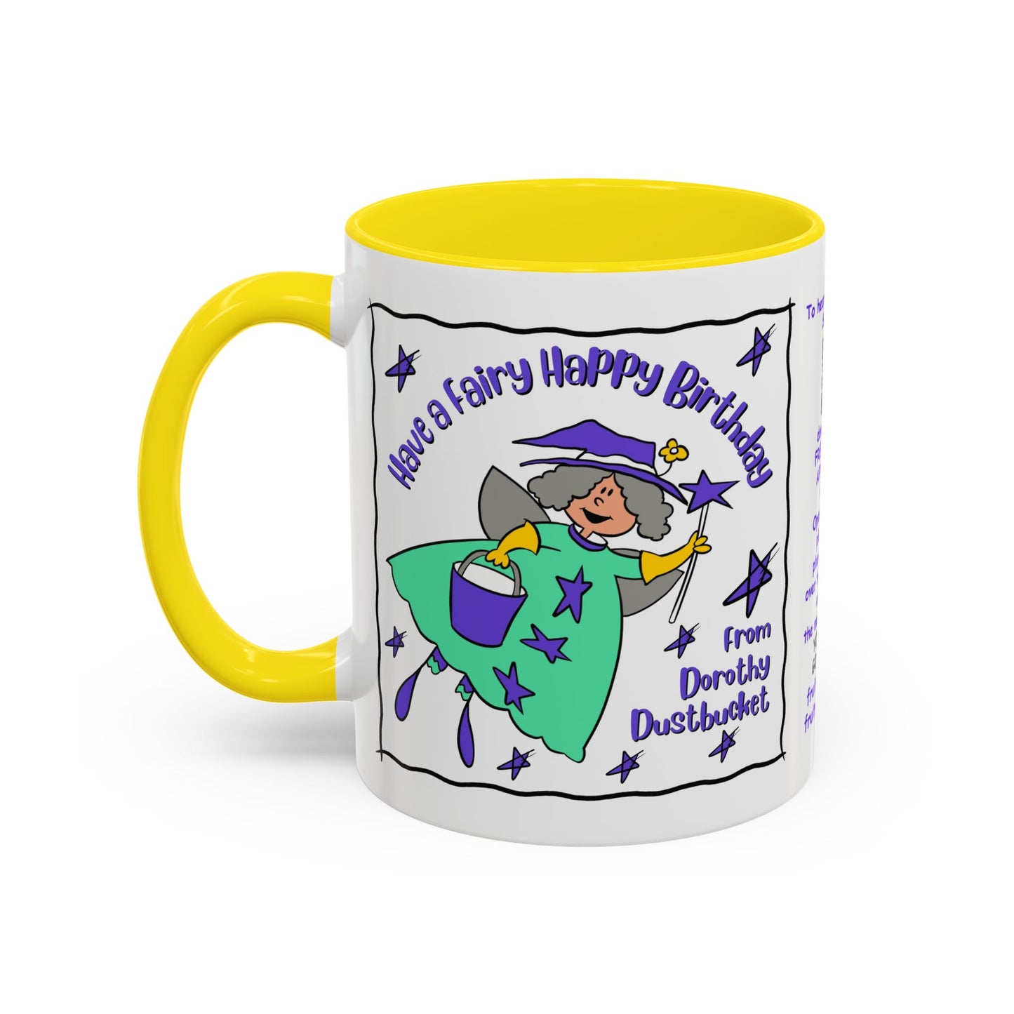 Singing Kids Birthday Mug with Augmented Reality – Dorothy DustBucket Birthday Fairy Mug  Aesthetic White Mug Lover Kids Gift accent Coffee Mug (11, 15oz)