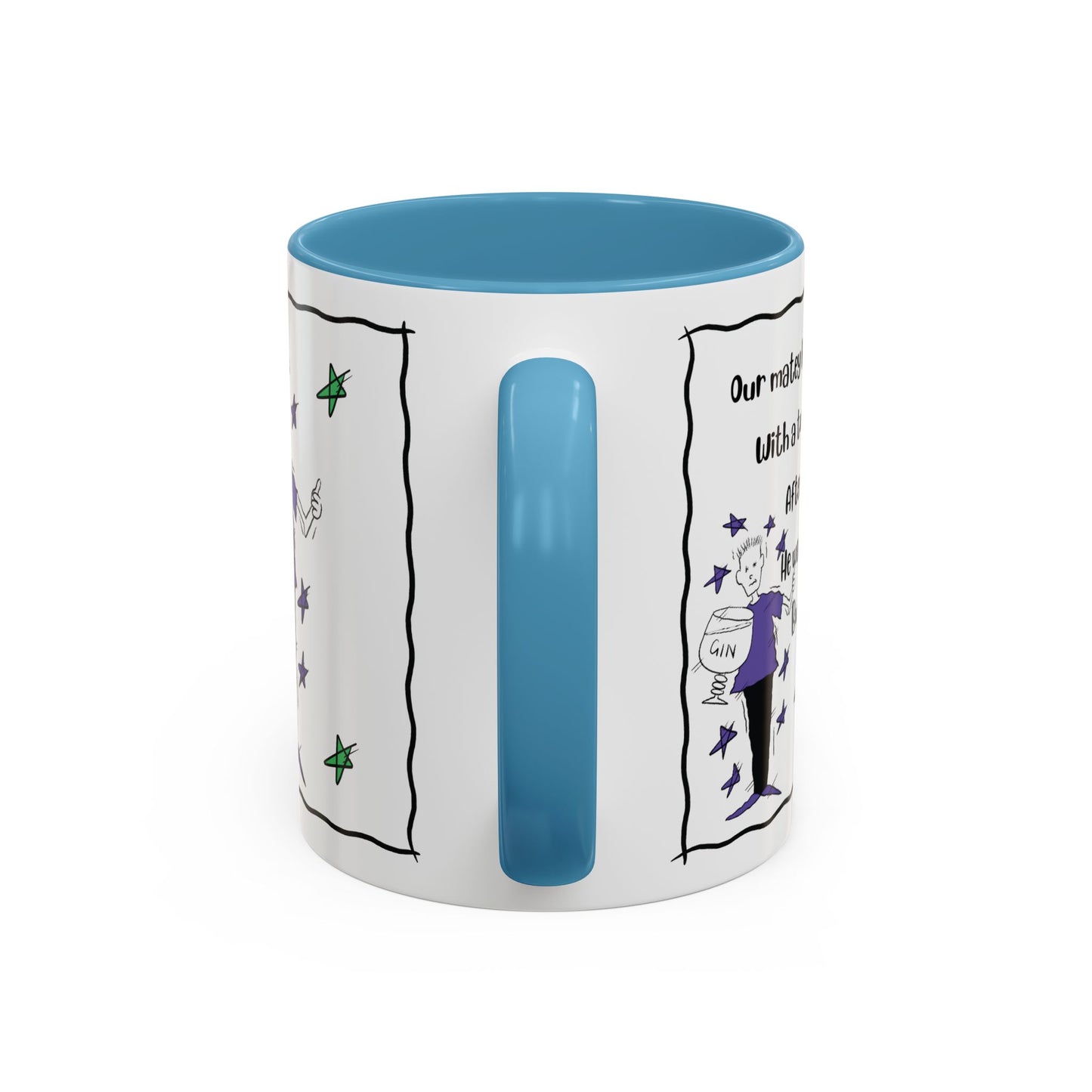 Rhyming Gin Mug Funny Gin Lover Mug Gin Tonic Mug Limerick Coffee Mug rhyming Mug Gin Coffee Lover Mug Unique Gin Mug Funny Christmas Mug Accent Coffee Mug (11, 15oz)