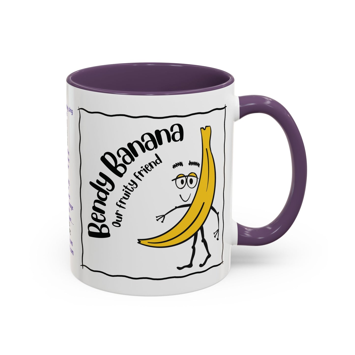 Singing childs mug childs Banana Mug Fruit Mug Bendy Banana Mug Funny Mug Christmas Ceramic Kids Mug Aesthetic White Mug Lover Kids Gift accent Coffee Mug (11, 15oz)